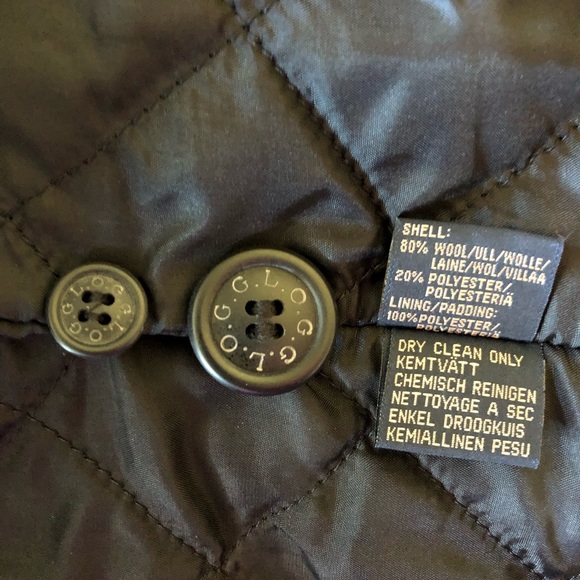 H&M L.O.G.G. Men's Charcoal Wool Blend Peacoat M - Picture 5 of 8